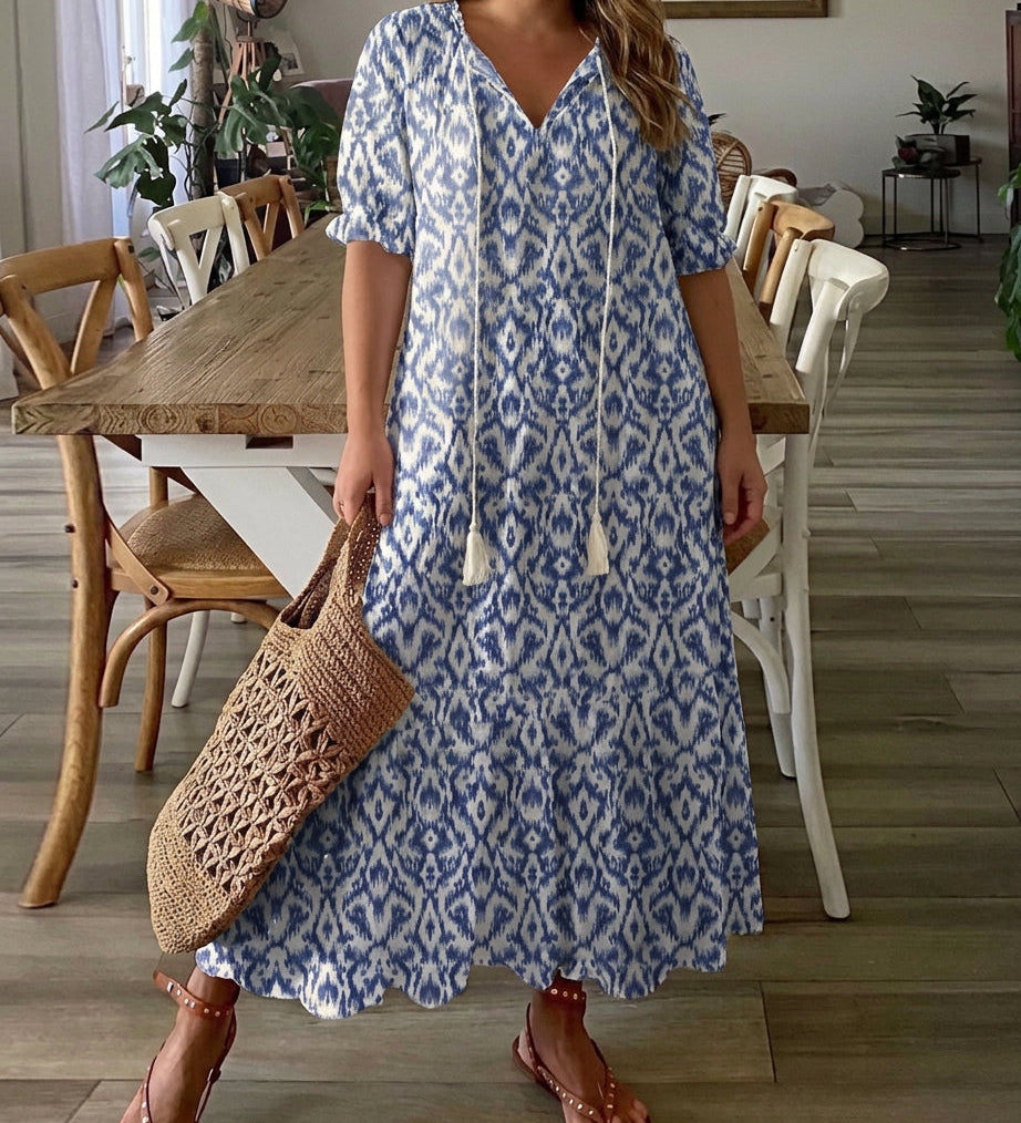 Rosalind – Abito lungo boho dalla vestibilità morbida