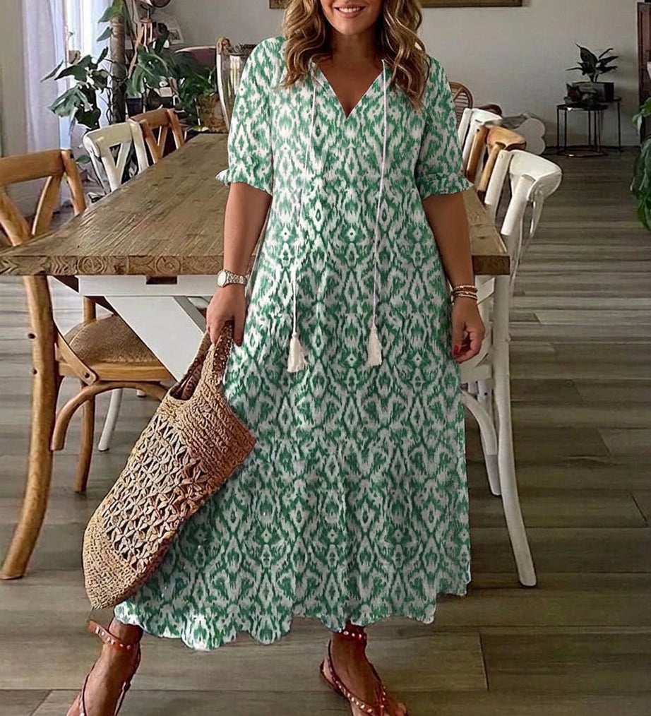 Rosalind – Abito lungo boho dalla vestibilità morbida