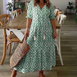 Rosalind – Abito lungo boho dalla vestibilità morbida