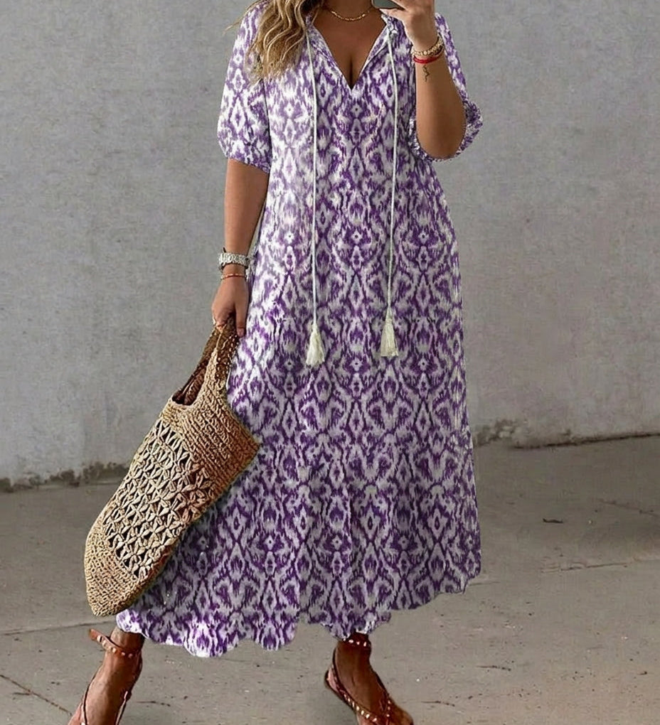Rosalind – Abito lungo boho dalla vestibilità morbida