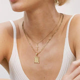 Sola™ - Collana con Iniziali Incrociate in Oro - Set
