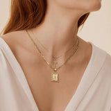 Sola™ - Collana con Iniziali Incrociate in Oro - Set