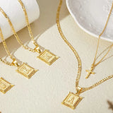 Sola™ - Collana con Iniziali Incrociate in Oro - Set