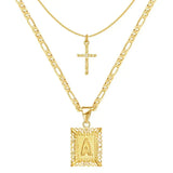 Sola™ - Collana con Iniziali Incrociate in Oro - Set