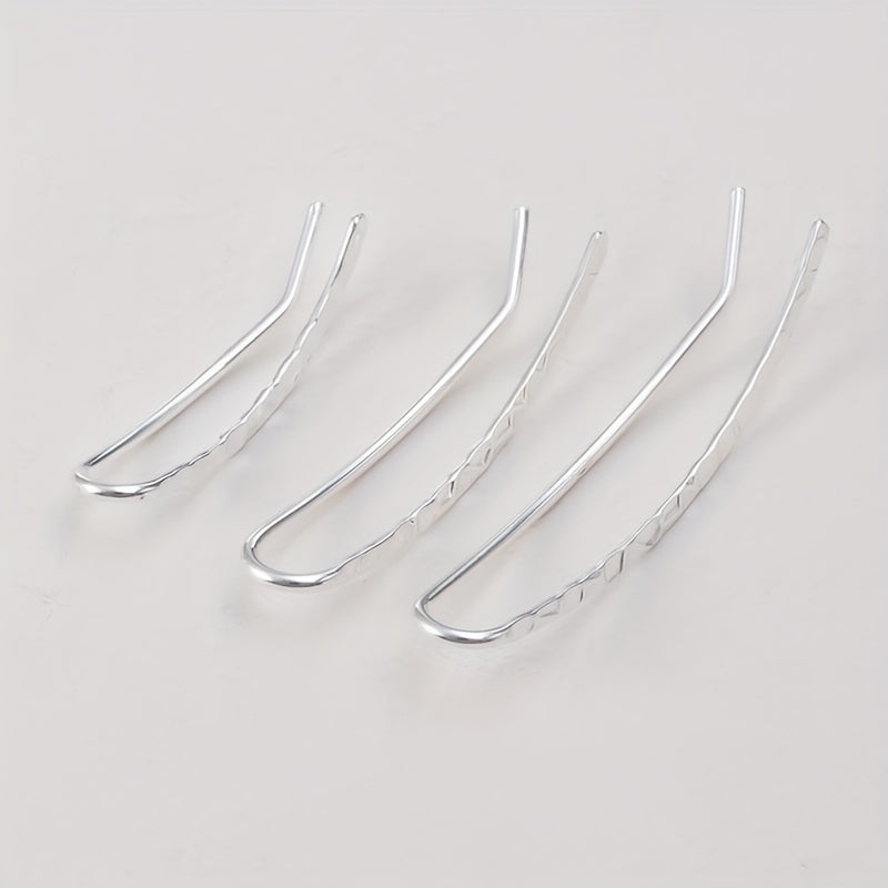 Pendientes artesanales de clip en forma de U