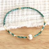 Bracciale in Perline di Semi di Perla Costiera