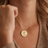 Paradiso™ - Collana con Fiore di Nascita Incisa