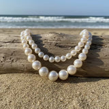 Collana con Perle a Doppio Statement