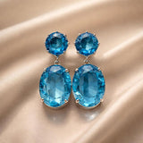 Orecchini in oro bianco con maestosa zirconia