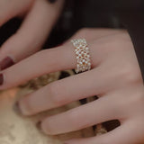 Anello Premium Foglia di Perla