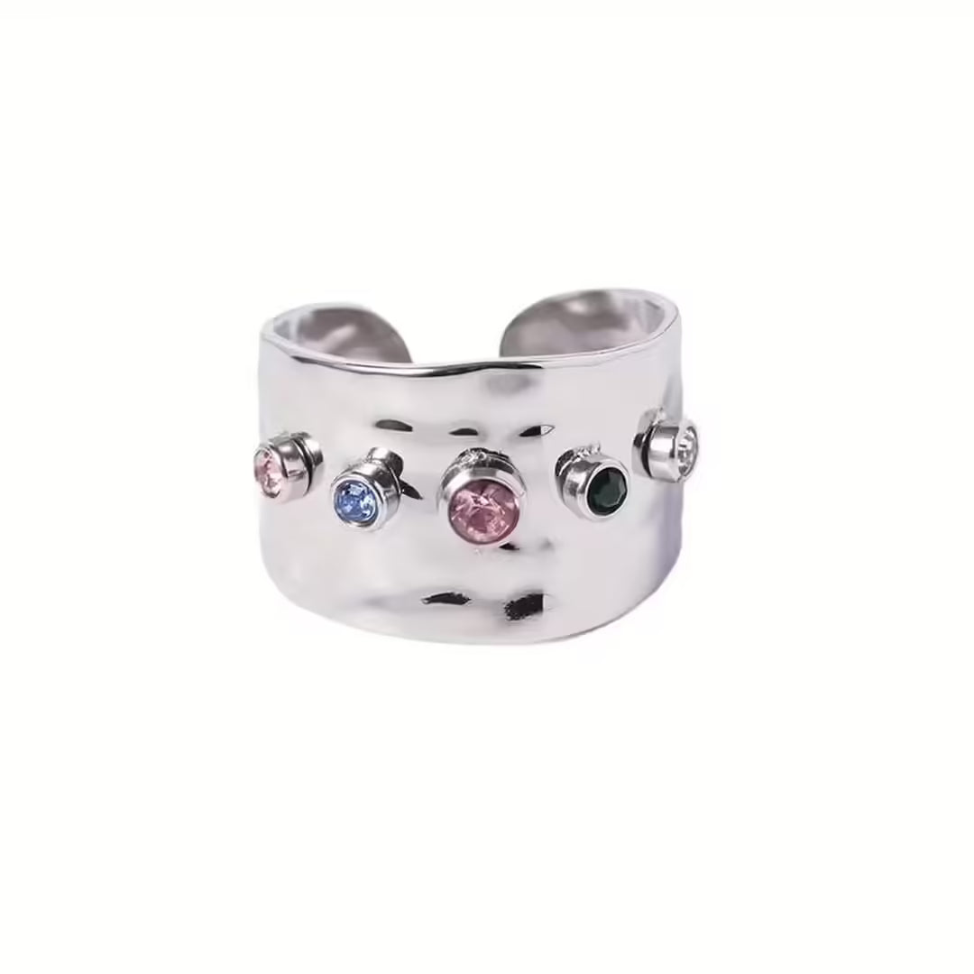 Anello Vintage in Zirconia Cubica Dorata