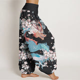 Belloure™ - Pantaloni Drago & Fiori di Ciliegio