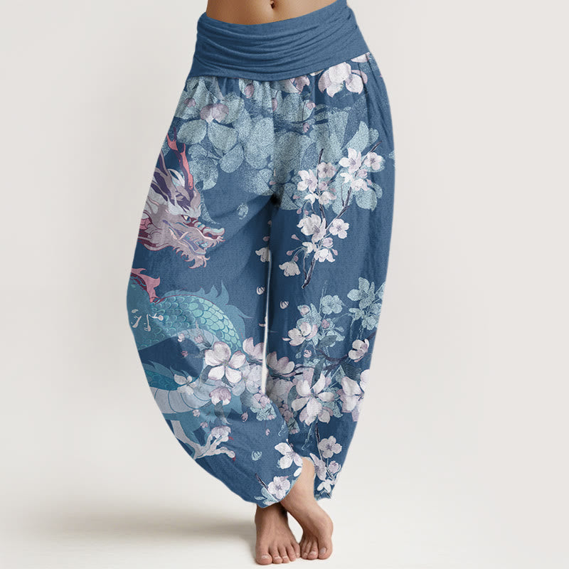 Belloure™ - Pantaloni Drago & Fiori di Ciliegio