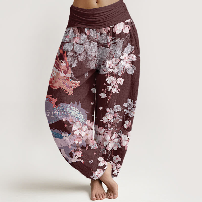 Belloure™ - Pantaloni Drago & Fiori di Ciliegio