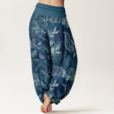 Roseline™ - Pantaloni Harem in Cotone Floreale