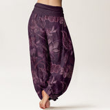Roseline™ - Pantaloni Harem in Cotone Floreale