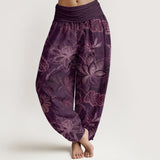 Roseline™ - Pantaloni Harem in Cotone Floreale