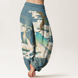 Aureline™ – Pantaloni Design con Gru Fortunata