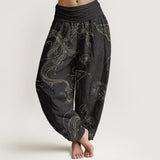 Seraline™ - Pantaloni con Motivo Koi