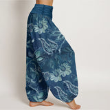 Roseline™ - Pantaloni Harem in Cotone Floreale