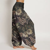 Roseline™ - Pantaloni Harem in Cotone Floreale