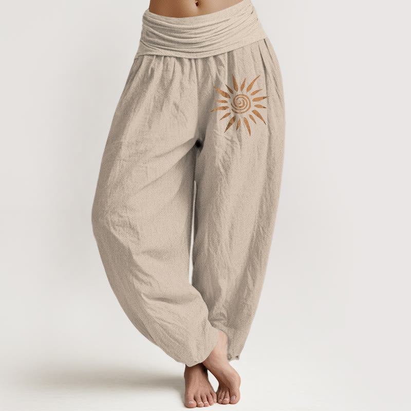 Valleria™ - Pantaloni con Motivo Sole