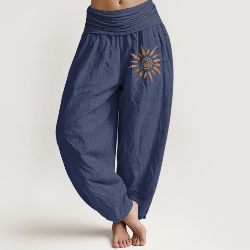 Valleria™ - Pantaloni con Motivo Sole