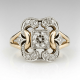 Luce™ - Anello Retrò con Diamante Scolpito