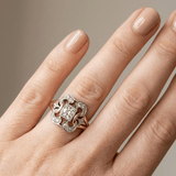 Luce™ - Anello Retrò con Diamante Scolpito