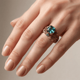 Lara™ - Anello in Oro Rosa della Foresta Incantata