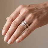 Sera™ - Anello Girevole Serenity in Zirconia