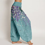 Elanora™ - Pantaloni Floreali con Uccelli