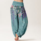 Elanora™ - Pantaloni Floreali con Uccelli