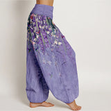 Elanora™ - Pantaloni Floreali con Uccelli