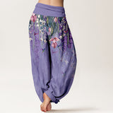 Elanora™ - Pantaloni Floreali con Uccelli