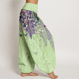 Elanora™ - Pantaloni Floreali con Uccelli