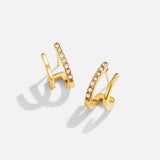 Orecchini Artiglio in Oro 18K e Cristallo
