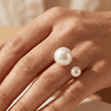 Anello Dichiarativo Regolabile Duo Pearl