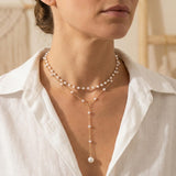 Collana a Catena Y con Perle