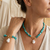 Set di Pendenti in Perle con Chip Boho