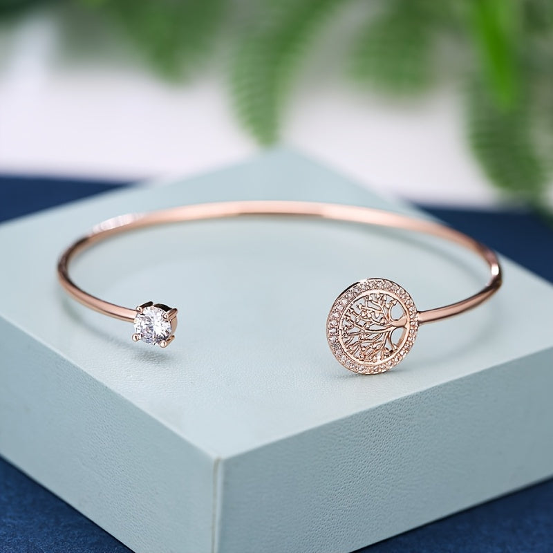 Bracciale in Oro Bianco con Albero della Vita