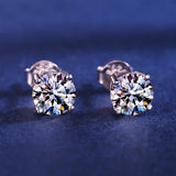 Orecchini in Oro Bianco con Cubic Zirconia