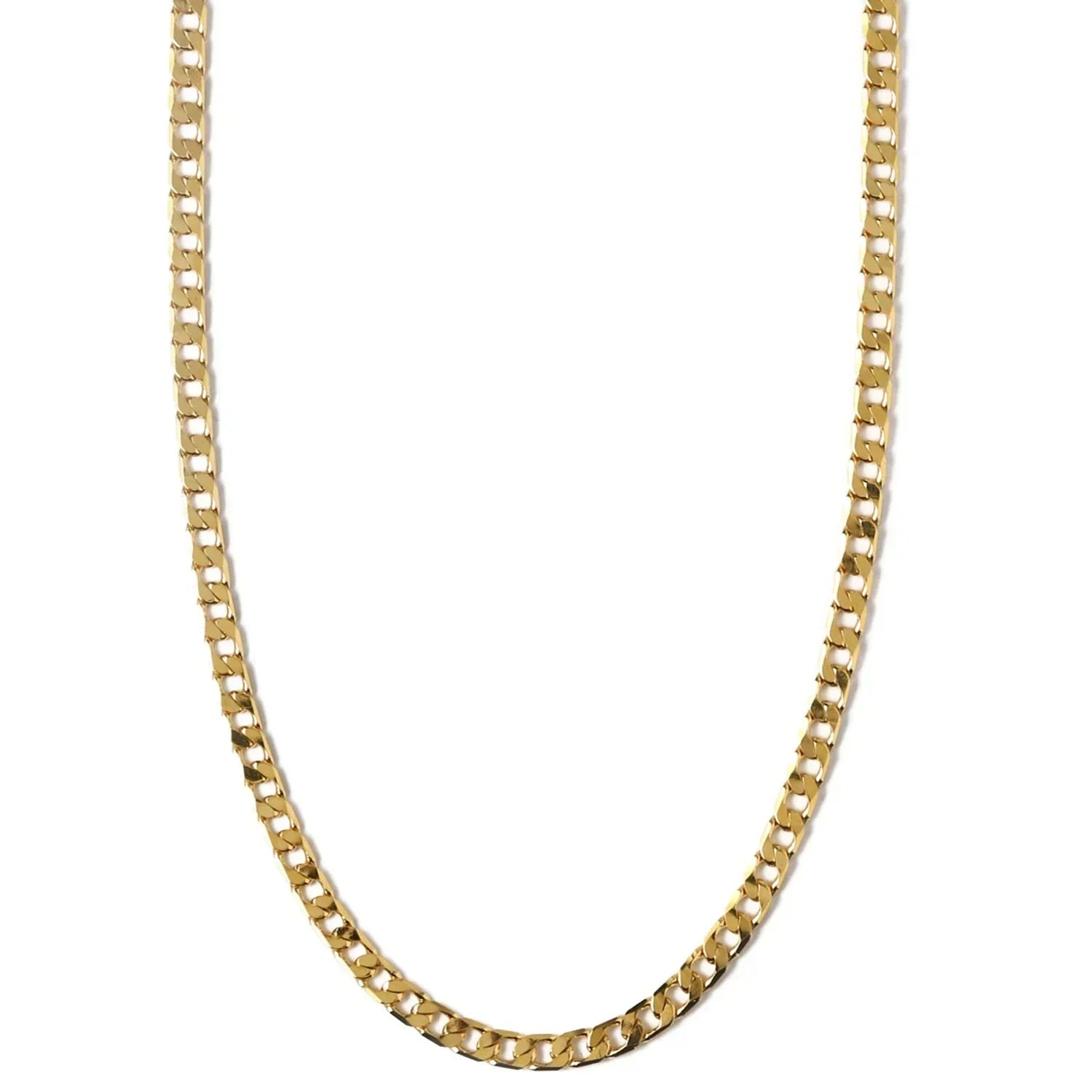 Riflessa™ - Collana in Oro Bianco con Maglia Piatta