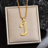 Collana con Iniziale in Cristallo | Oro