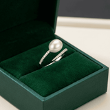Anello Aperto a Bracciale con Perla