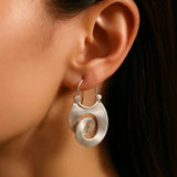 Orecchini Vintage in Argento con Design Irregolare