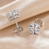 Orecchini in Oro Bianco con Cubic Zirconia