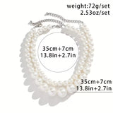 Collana con Perle a Doppio Statement