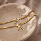 Immacolata™ - Bracciale Croce con Pietra del Mese