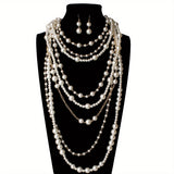 Set di dichiarazione in perle multi-strato Boho